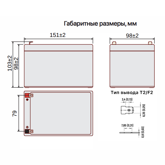 Аккумуляторная батарея Ventura GP 12-12
