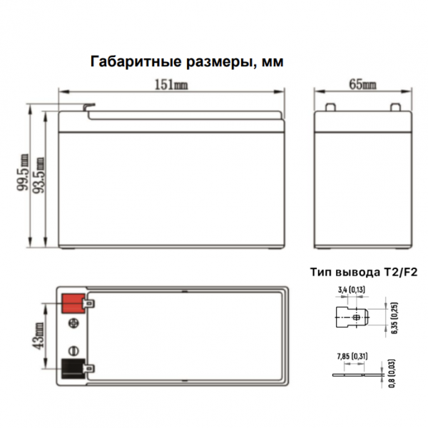 Аккумуляторная батарея Ventura GP 12-9