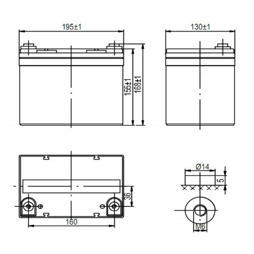 Аккумулятор Delta DTM 1233L
