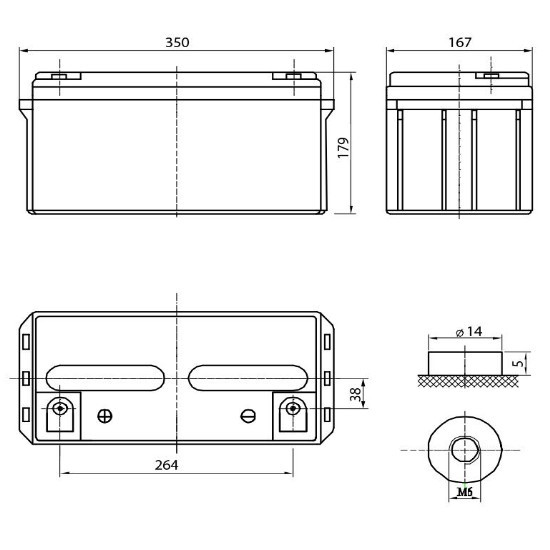 Аккумулятор Delta DTM 1265L
