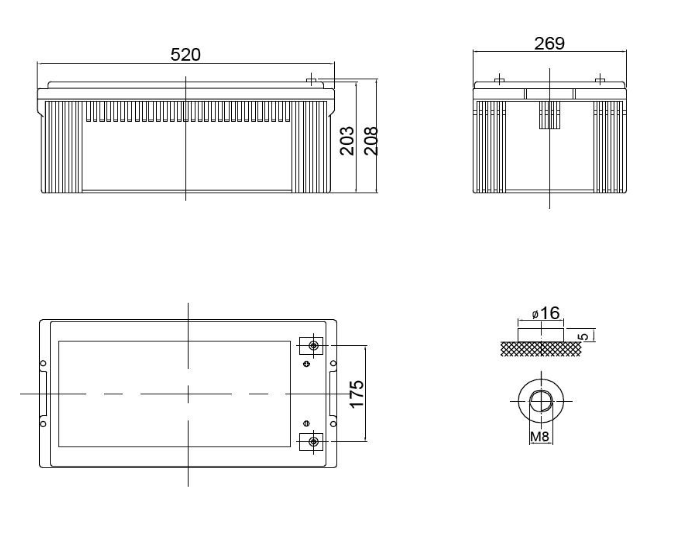 Аккумуляторная батарея Delta GX 12-230