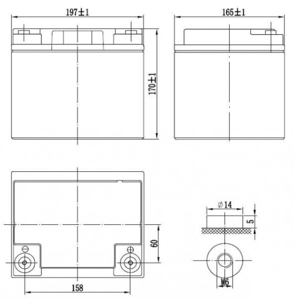 Аккумуляторная батарея Delta GX 12-40