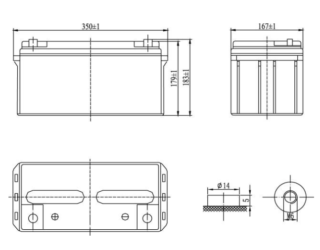 Аккумуляторная батарея Delta GX 12-65