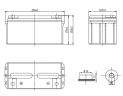 Аккумуляторная батарея Delta GX 12-65